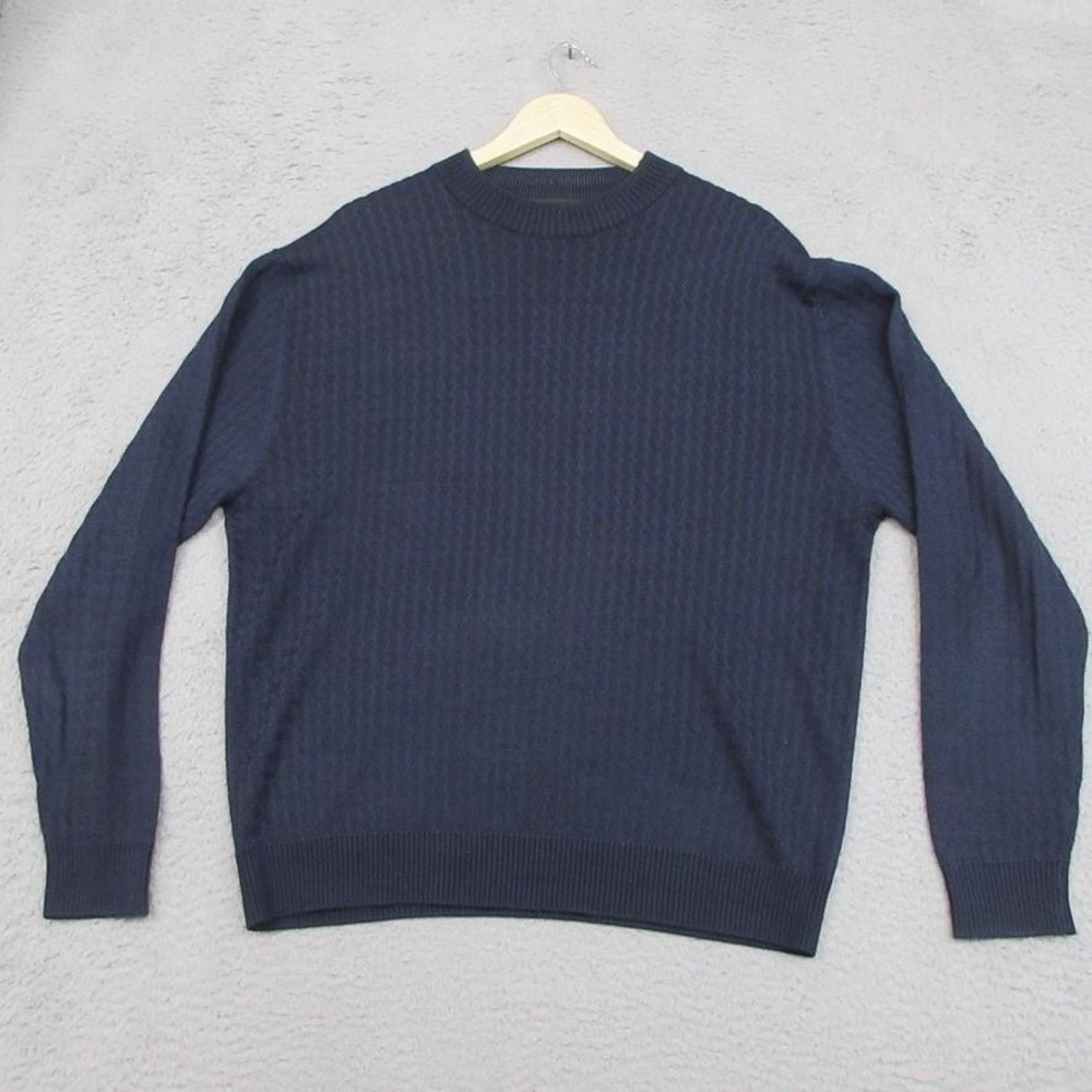 Baracuta Textured Sweater Mens Large Knit Crewneck‎ Lightweight Casual